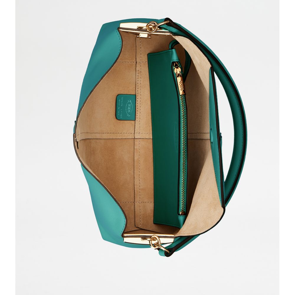 Tods T Case Shoulder Bag In Leather Mini Green