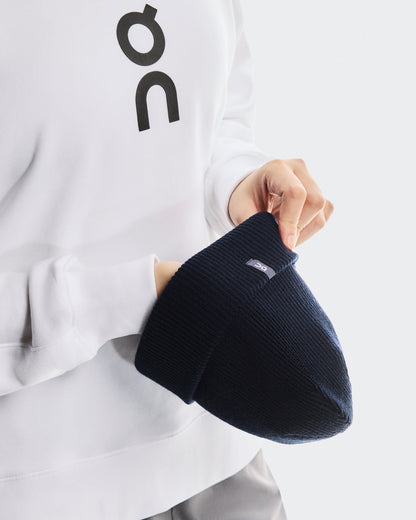 On Merino Beanie Midnight
