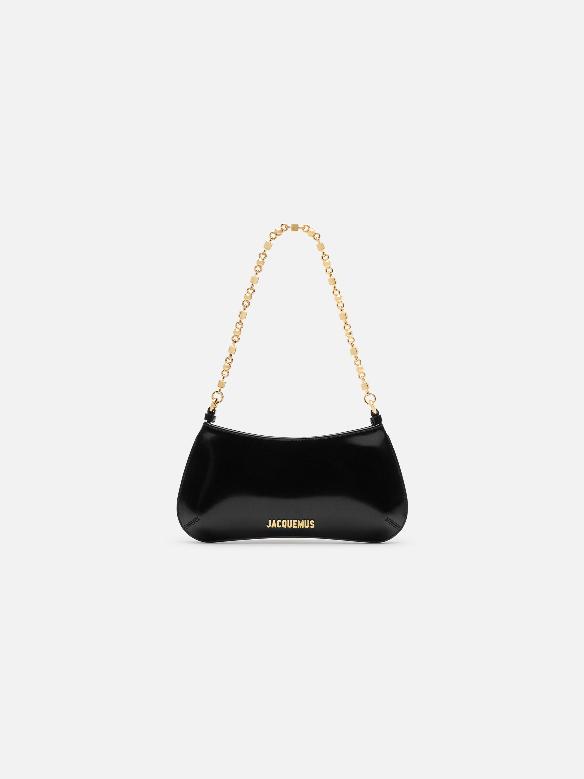 Jacquemus The Small Bisou Chaine Small Shoulder Bag Black