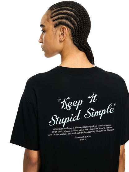 Off-White Kiss Quote Tshirt Black