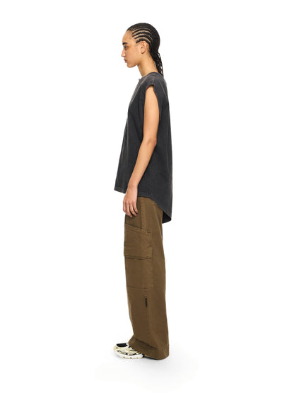 Off-White Butterfly Patch Open Back Tank Top Black