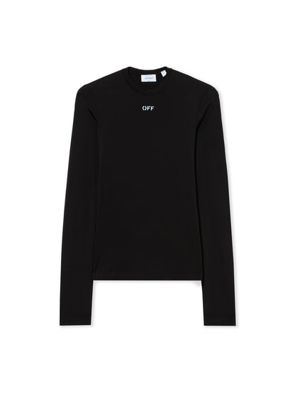 Off-White Off Stamp Second Skin Longsleeved Crewneck Black