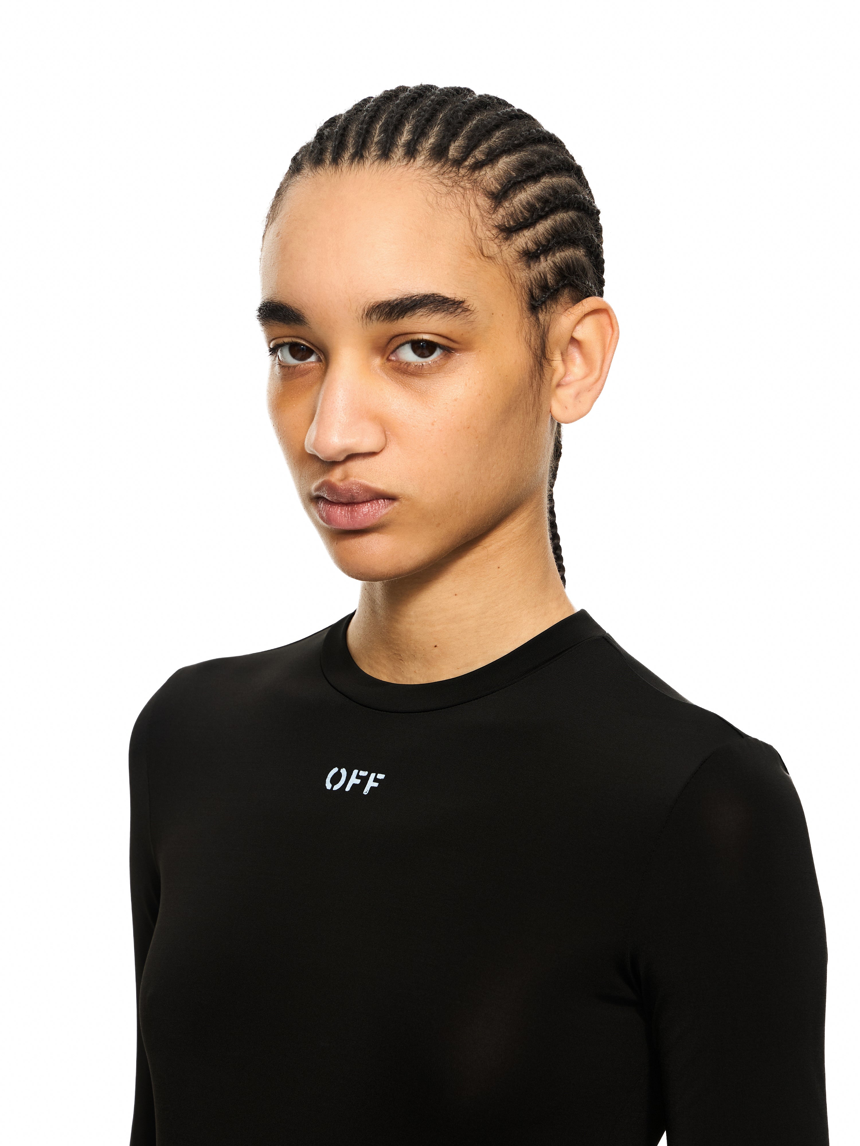 Off-White Off Stamp Second Skin Longsleeved Crewneck Black