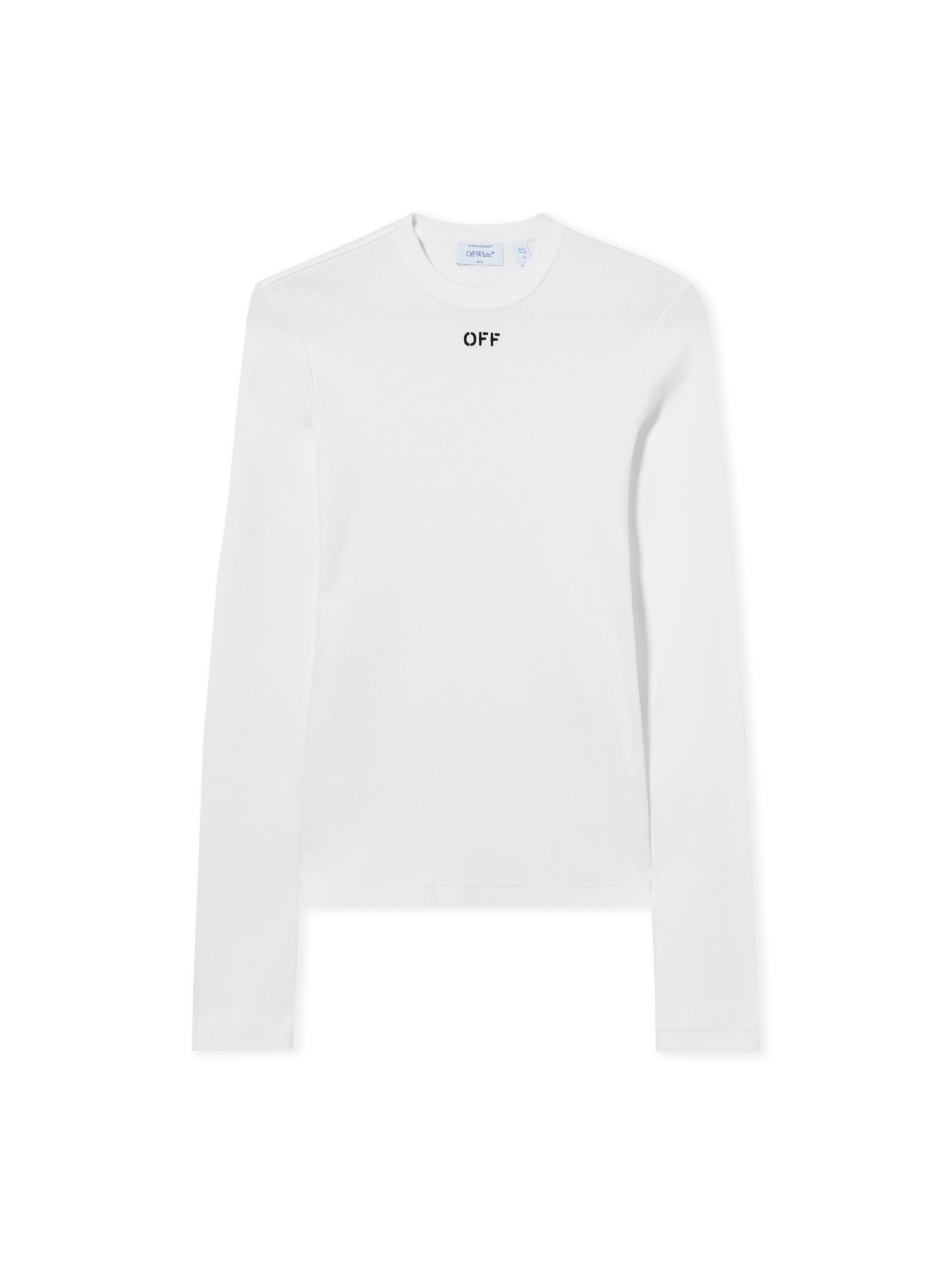 Off-White Off Stamp Ribbed Longsleeved Crewneck