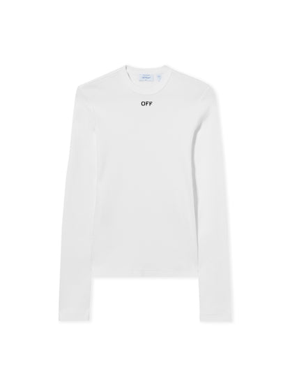 Off-White Off Stamp Ribbed Longsleeved Crewneck