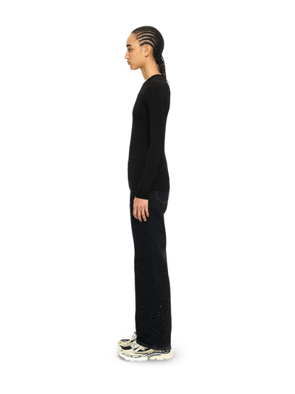 Off-White Ow X Swarovski Second Skin Crewneck Black