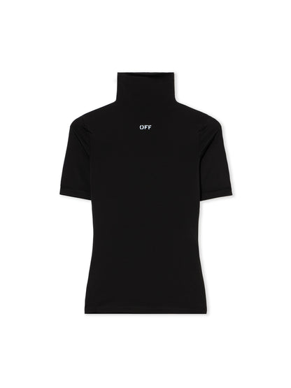 Off-White Off Stamp Second Skin Turtleneck Tshirt Black