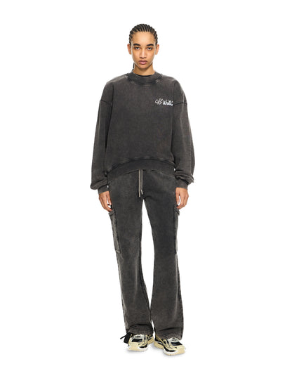 Off-White Off Marker Over Crew Sweatshirt Black