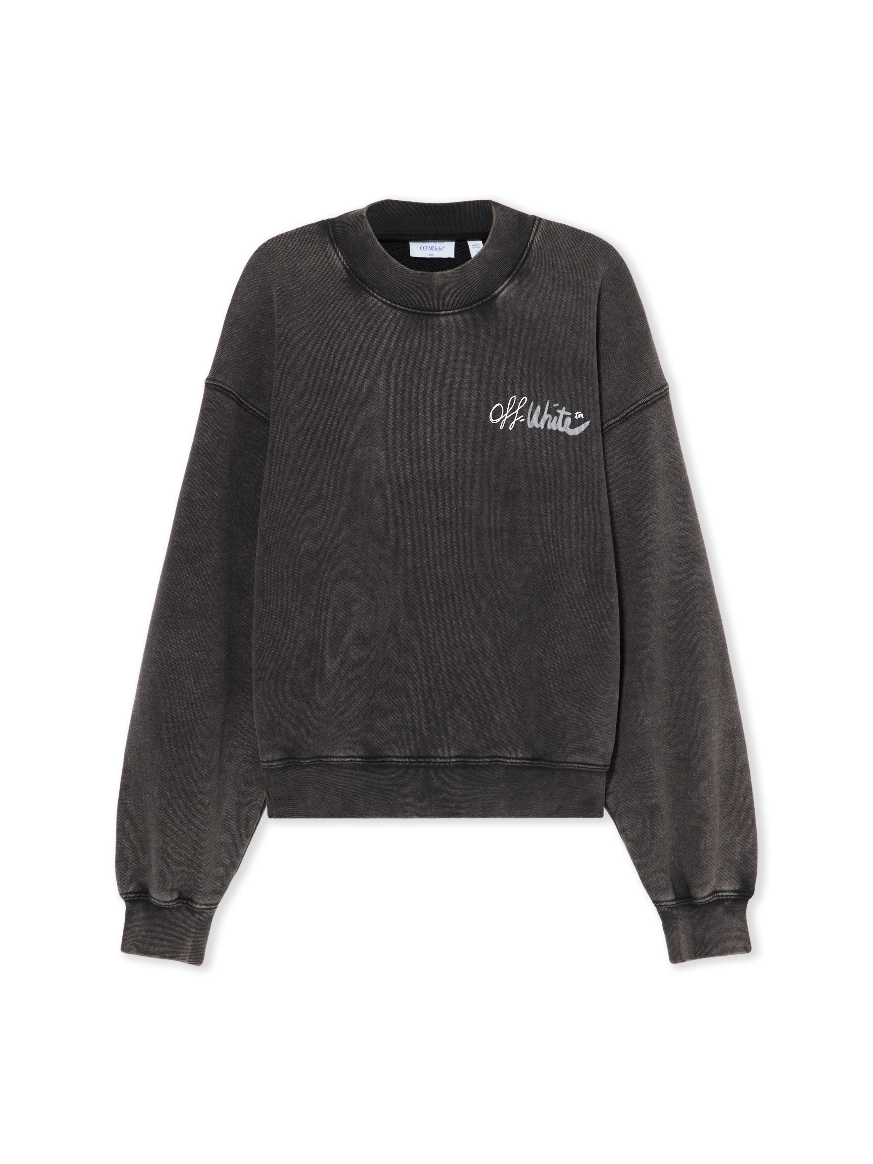 Off-White Off Marker Over Crew Sweatshirt Black