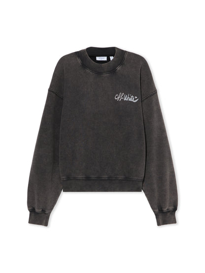 Off-White Off Marker Over Crew Sweatshirt Black