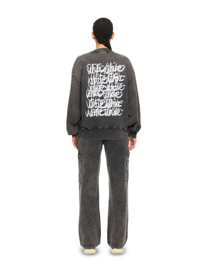 Off-White Off Marker Over Crew Sweatshirt Black