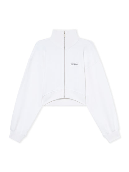Off-White Arrow Glowing Flower Crop Zip Jacket