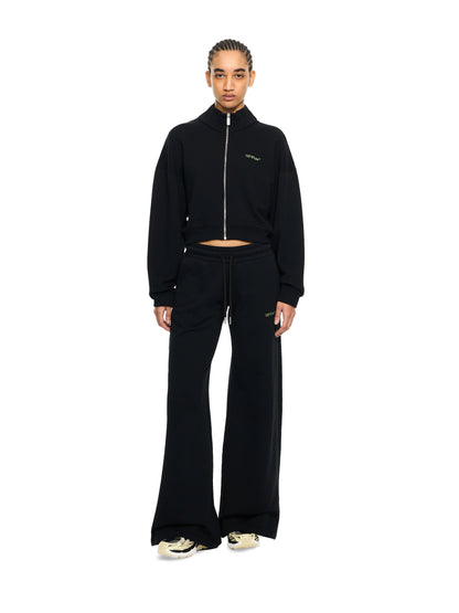 Off-White Arrow Leaves Zip Up Sweatshirt Black