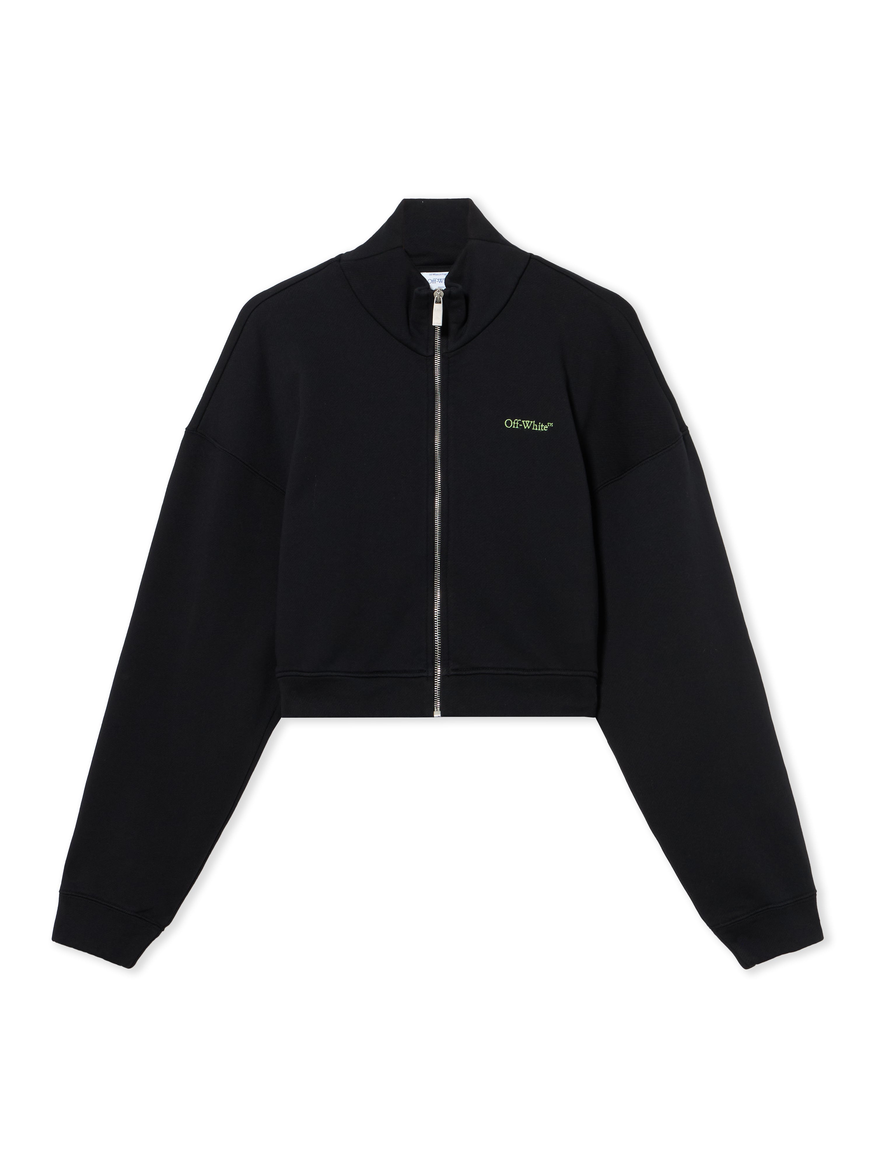 Off-White Arrow Leaves Zip Up Sweatshirt Black