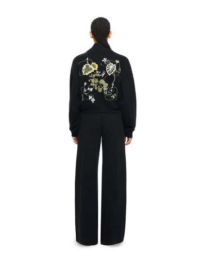 Off-White Arrow Leaves Zip Up Sweatshirt Black