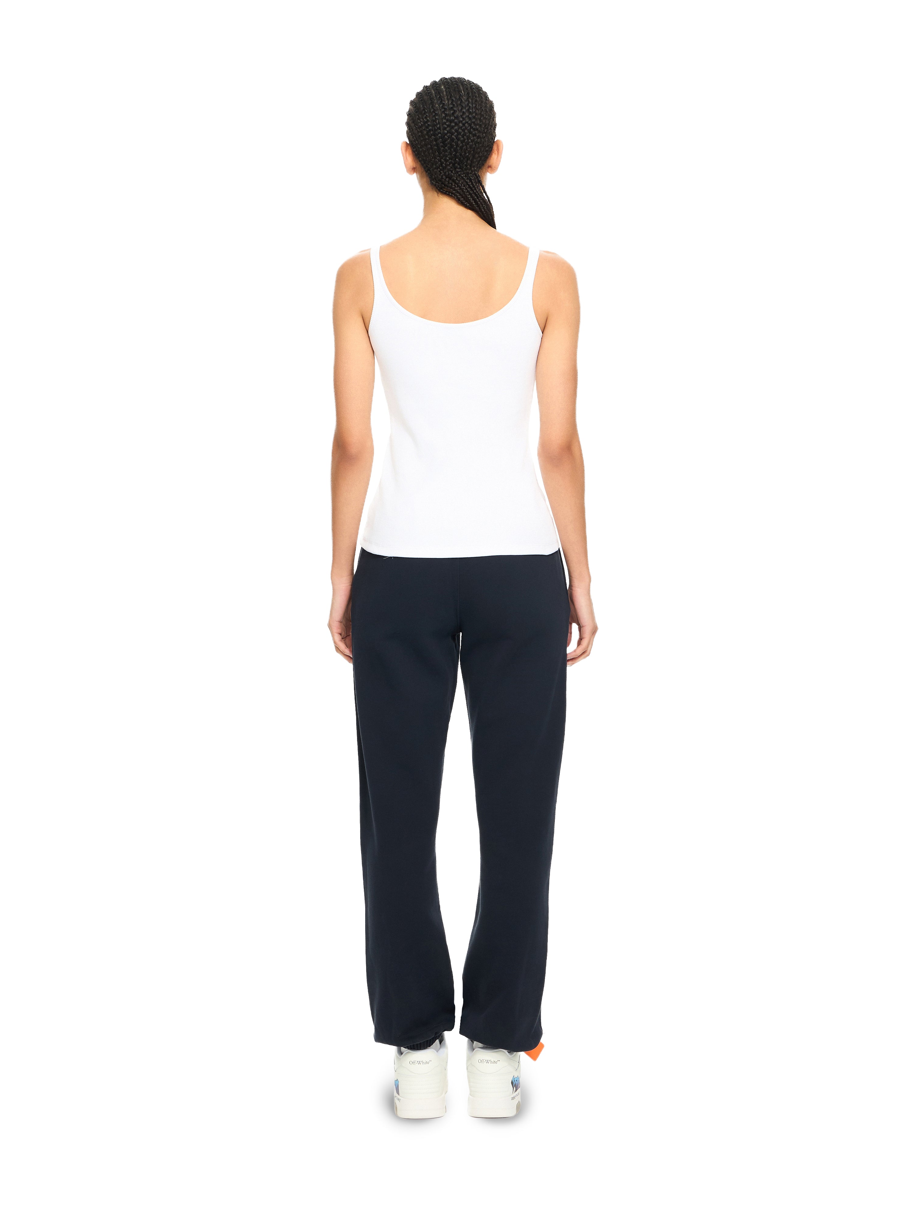 Off-White Royal Patch Cuff Sweatpants Red