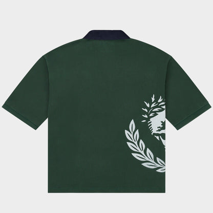 Godspeed Victor Oversized Crest Polo (Green / Navy)