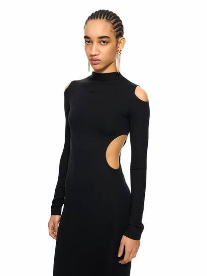 Off-White Sleek Meteor Dress Black
