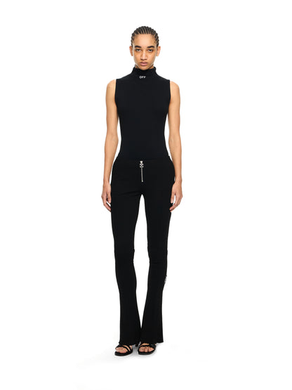 Off-White Off Stamp Ribbed Bodysuit Black