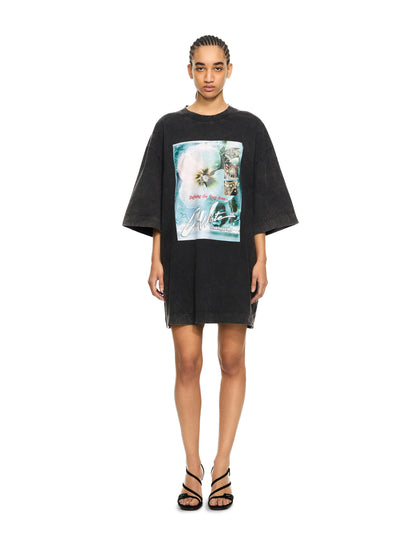 Off-White Over Tshirt Dress Black