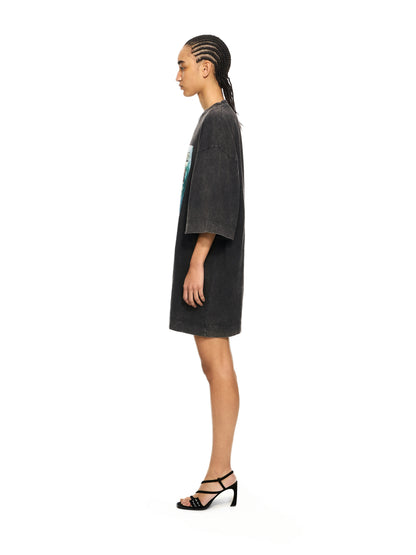 Off-White Over Tshirt Dress Black
