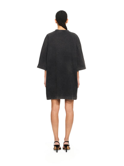 Off-White Over Tshirt Dress Black