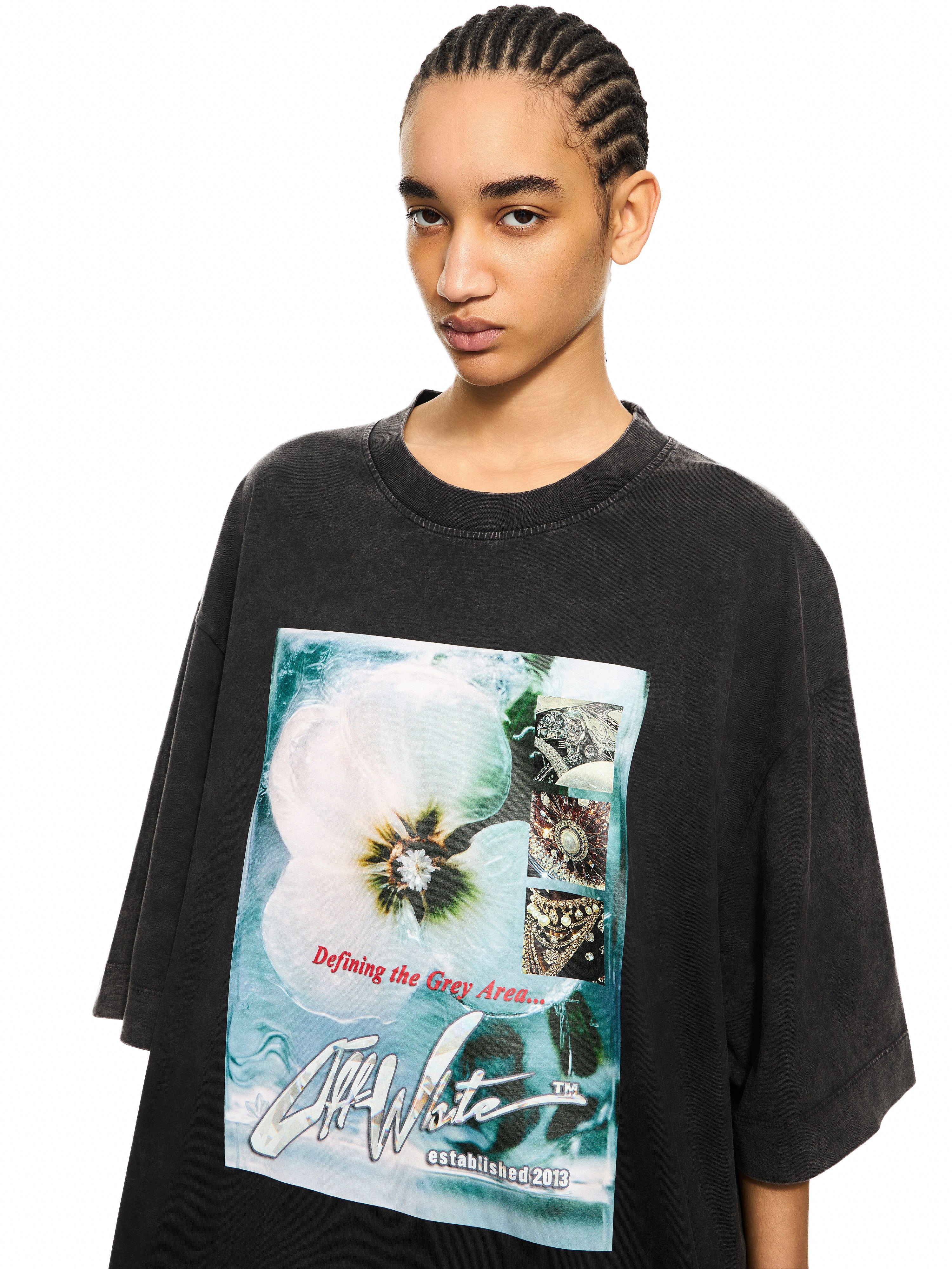 Off-White Over Tshirt Dress Black