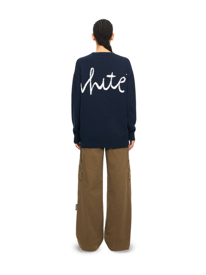 Off-White Bookish Shared Knit Crewneck
