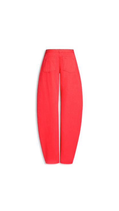 Alaïa Low-Waist Round Denim Jeans