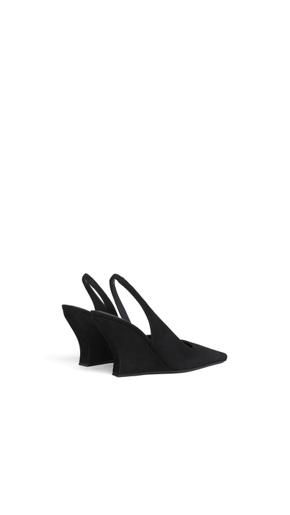 Alaïa Wave Slingbacks In Suede