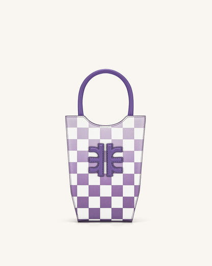Jw Pei Fei Gradient Checkerboard Phone Bag Purple