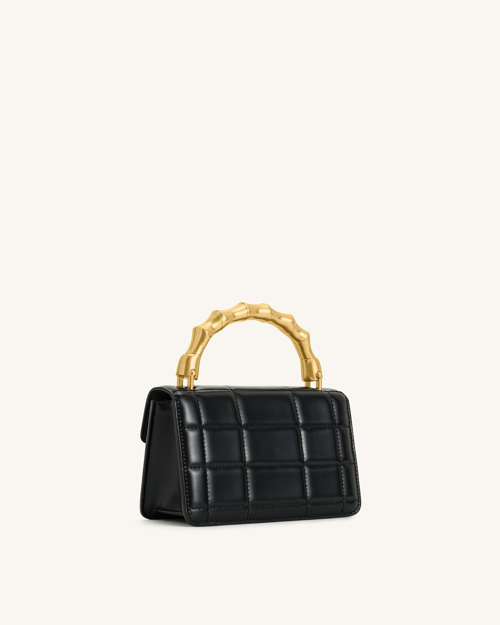 Jw Pei Kaia Bamboo Metal Handle Handbag Black