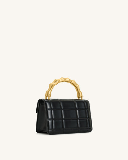 Jw Pei Kaia Bamboo Metal Handle Handbag Black
