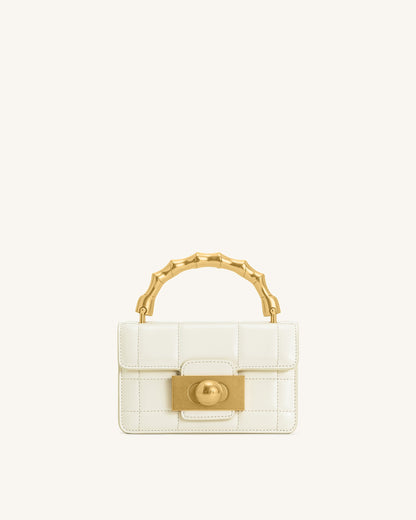 Jw Pei Kaia Bamboo Metal Handle Handbag White