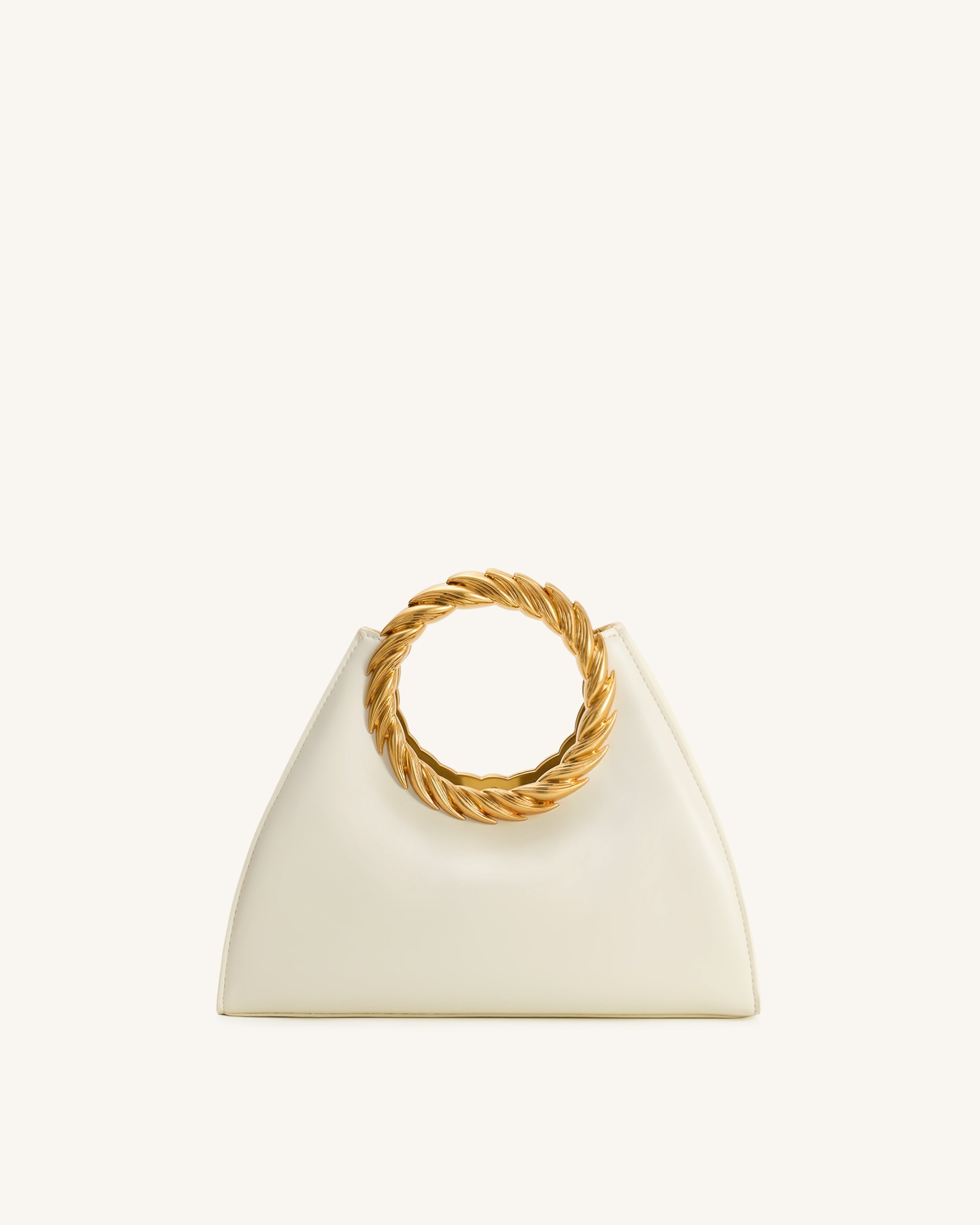 Jw Pei Amiya Leaf Handle Sculpture Bag White