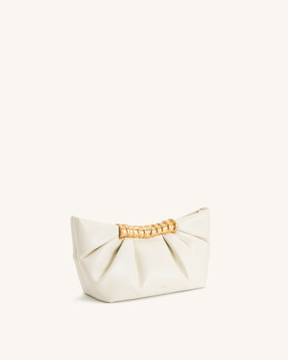 Jw Pei Leia Pleated Clutch White