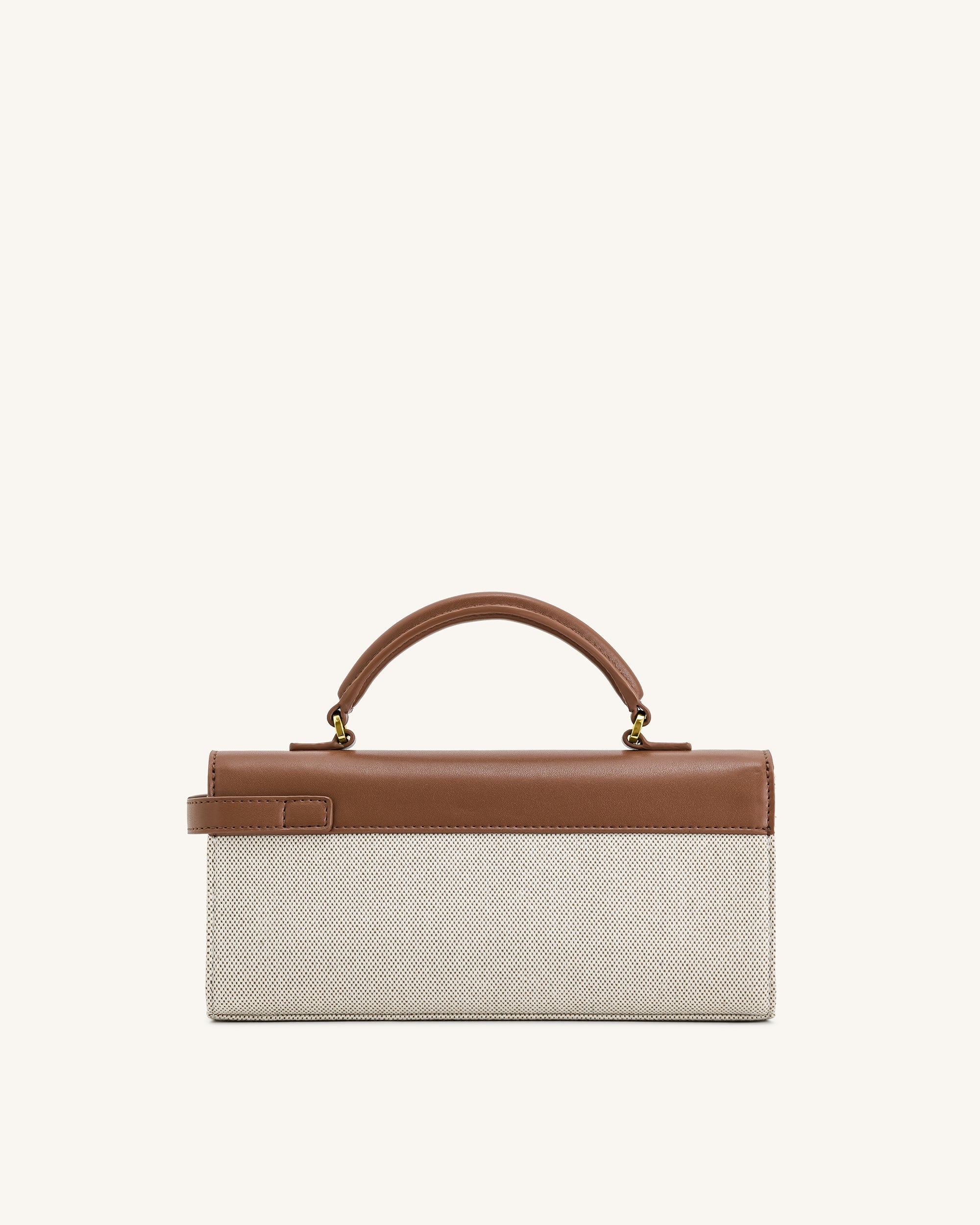 Jw Pei Keyla Top Handbag Brown Canvas