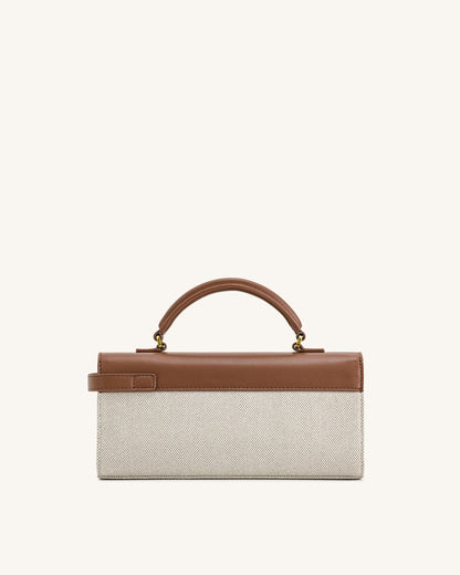 Jw Pei Keyla Top Handbag Brown Canvas