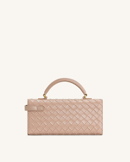 Jw Pei Keyla Weave Texture Top Handle Bag Pink