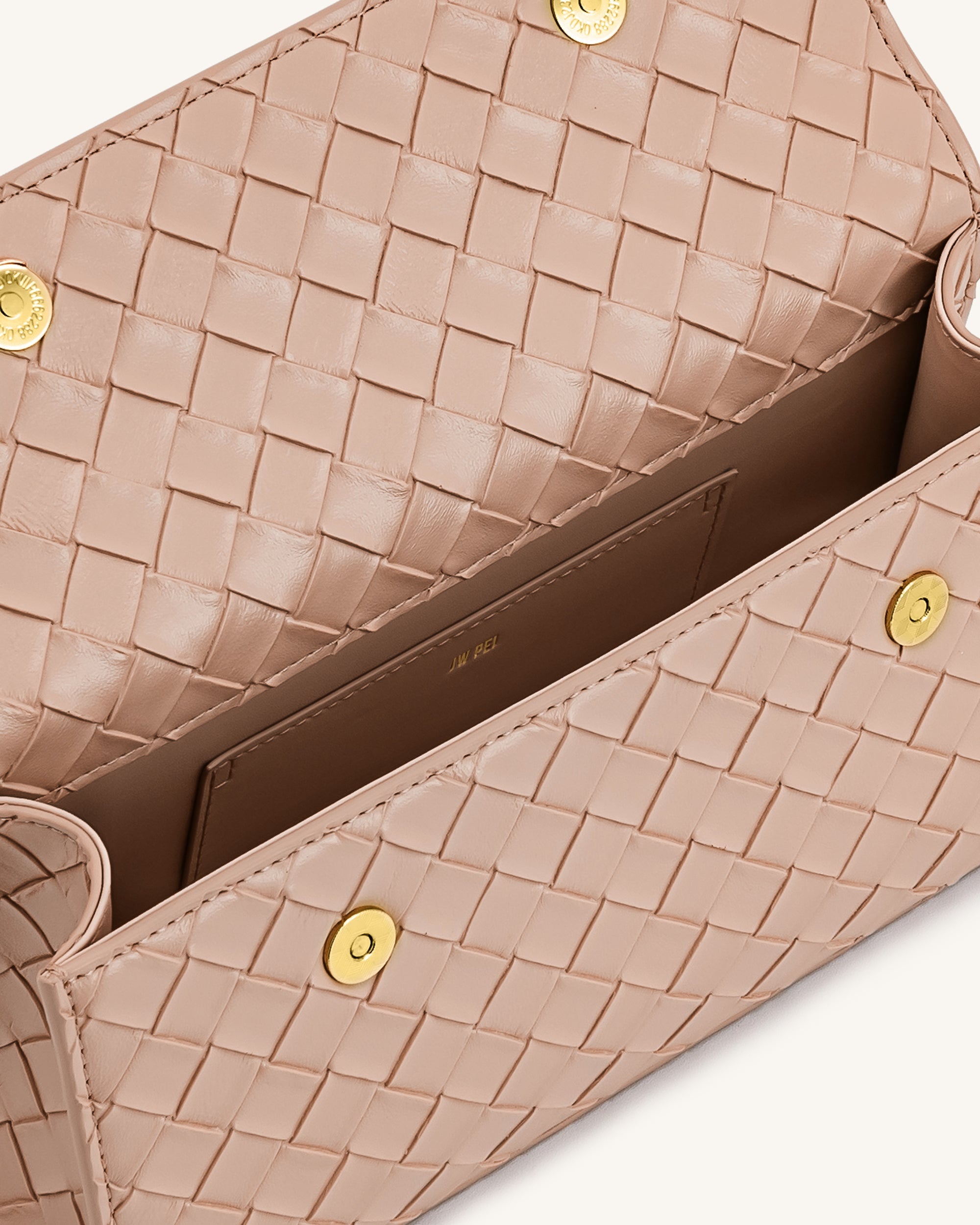 Jw Pei Keyla Weave Texture Top Handle Bag Pink
