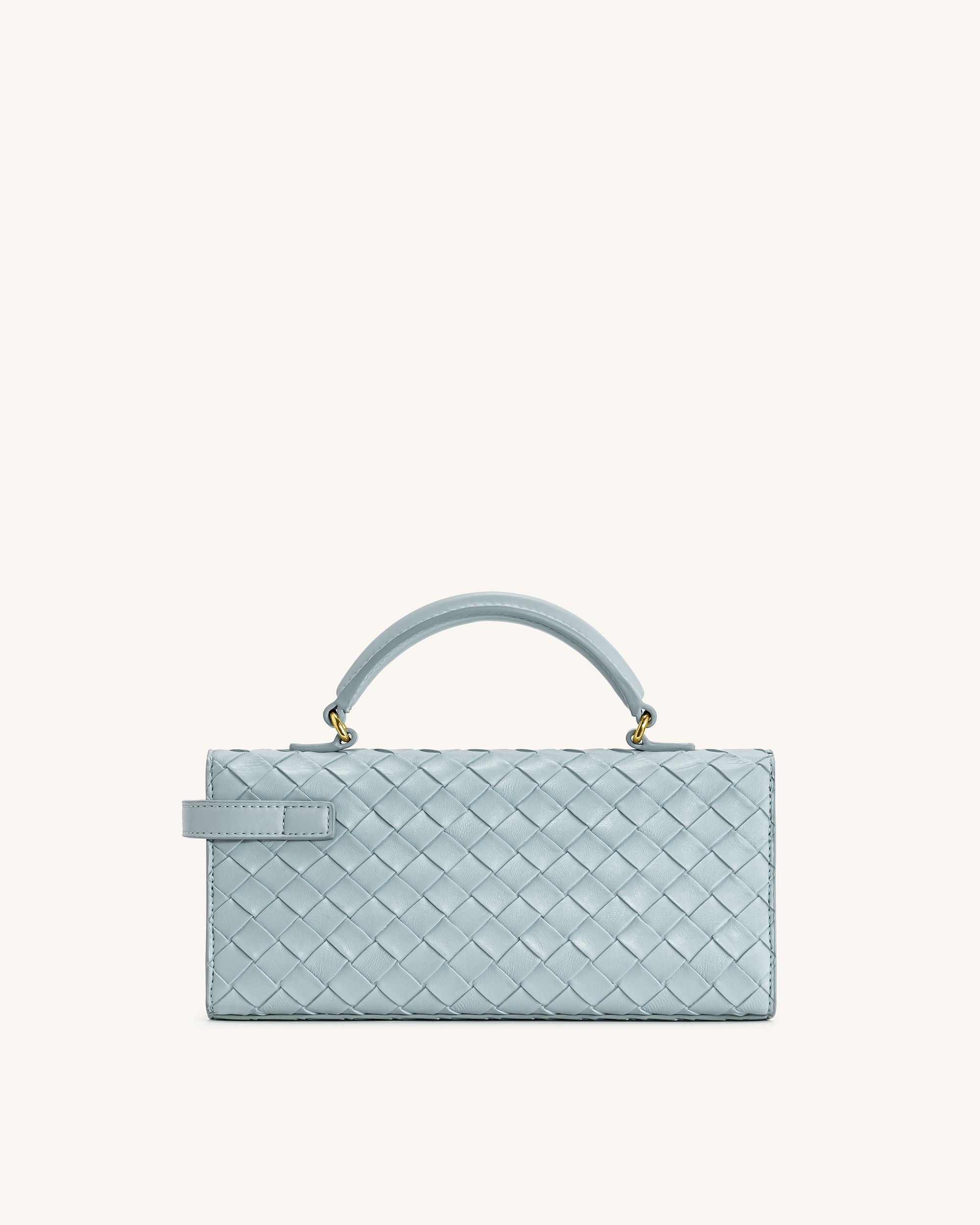Jw Pei Keyla Weave Texture Top Handle Bag Blue