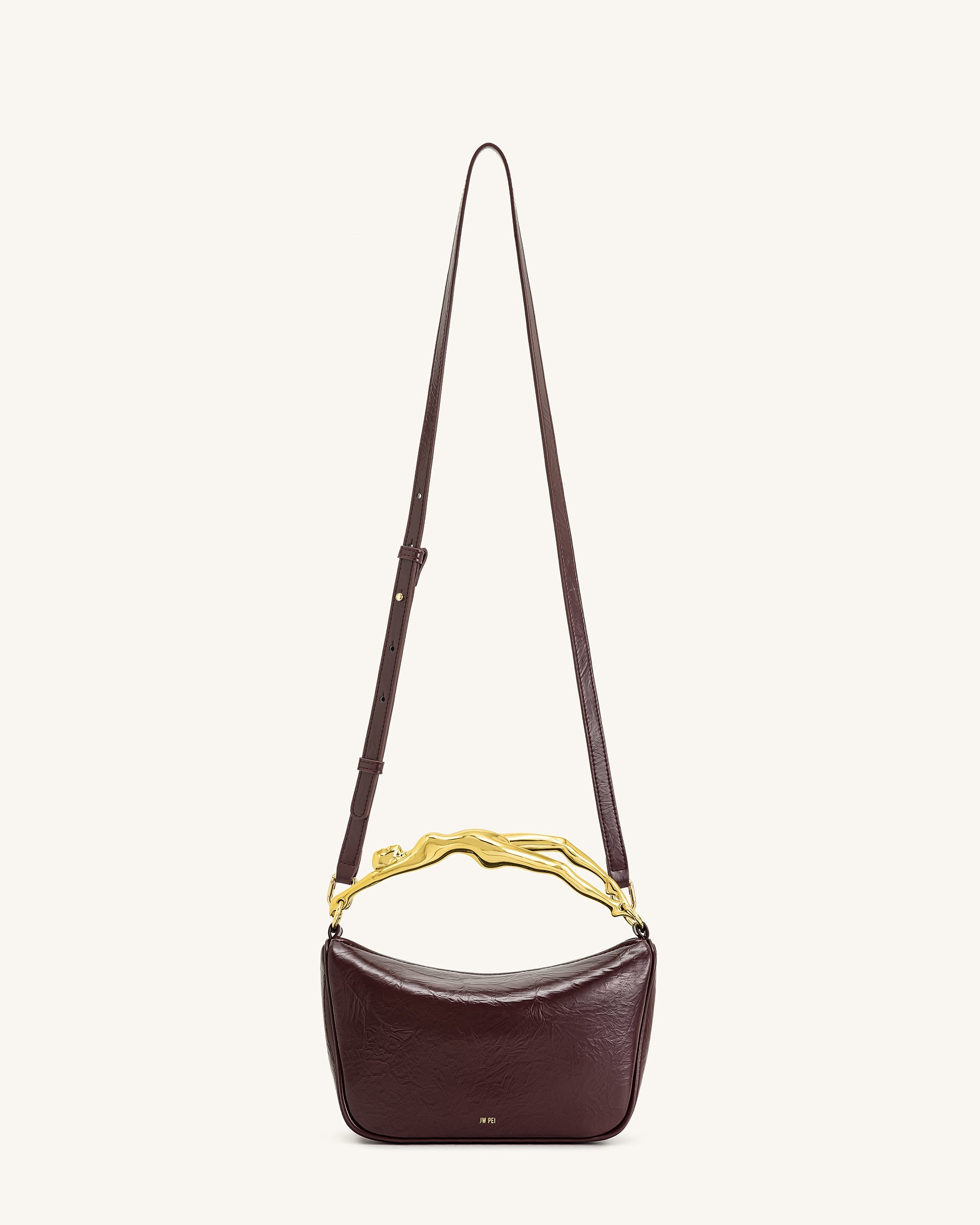 Jw Pei Jenny Human Shaped Handle Handbag Deep Burgundy