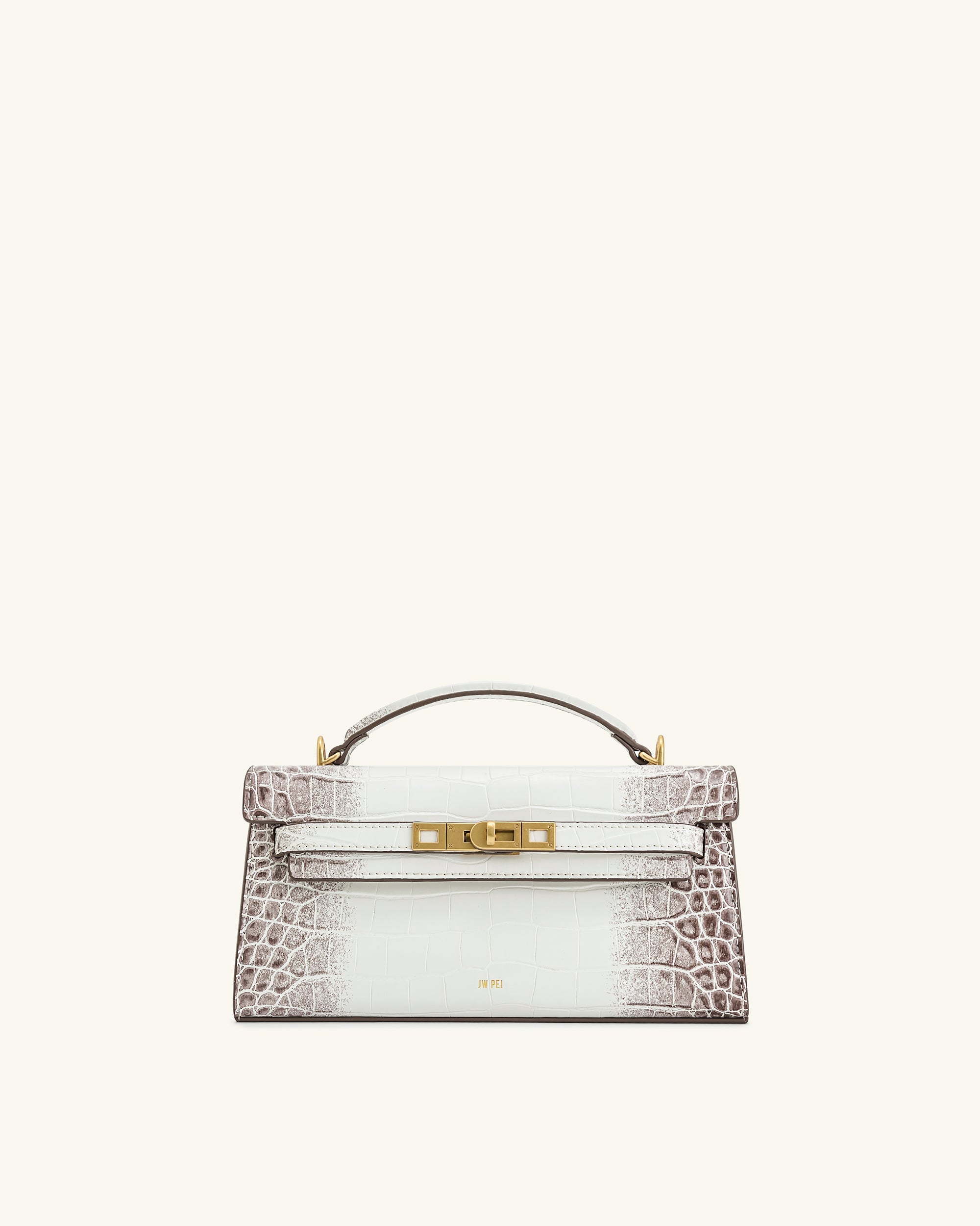 Jw Pei Noor Top Handle Bag White Croc