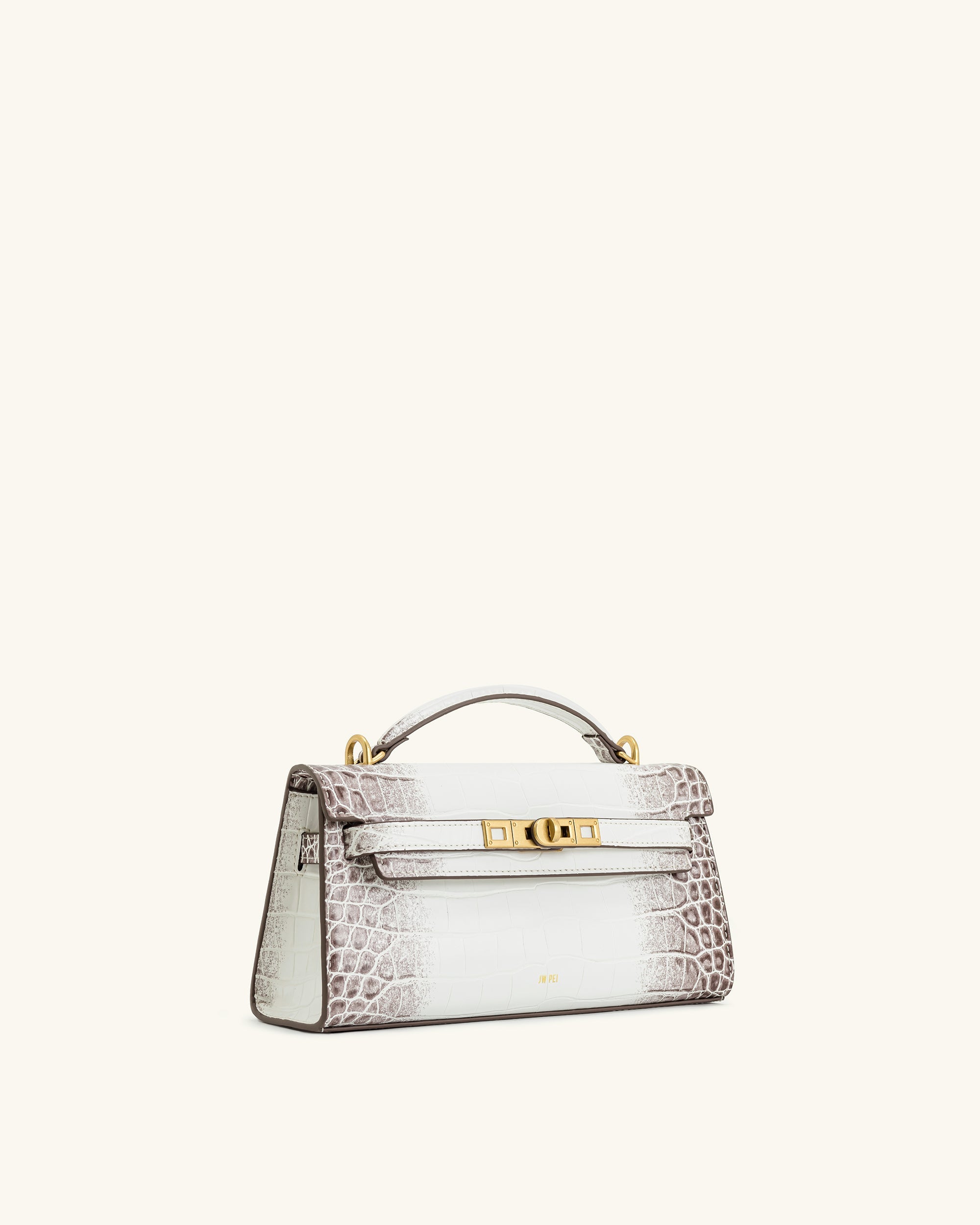 Jw Pei Noor Top Handle Bag White Croc