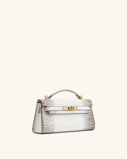 Jw Pei Noor Top Handle Bag White Croc