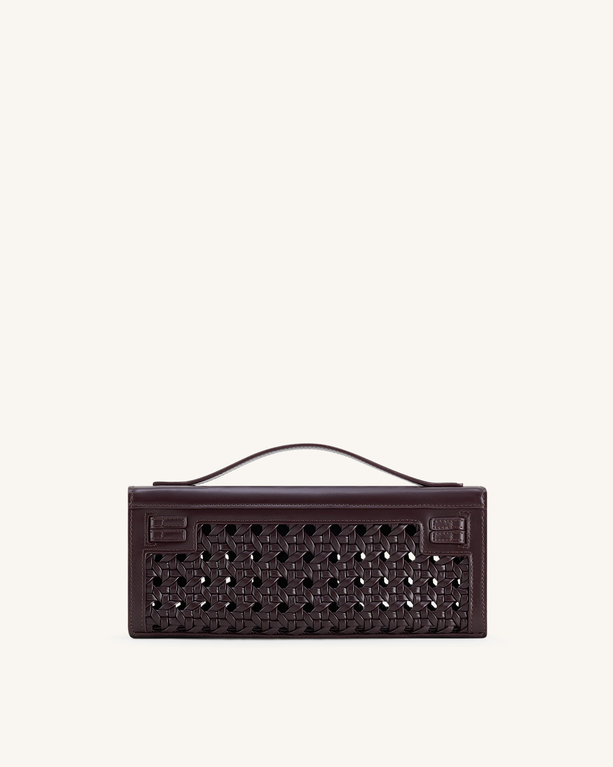 Jw Pei Bria Structured Top Handle Bag Dark Red
