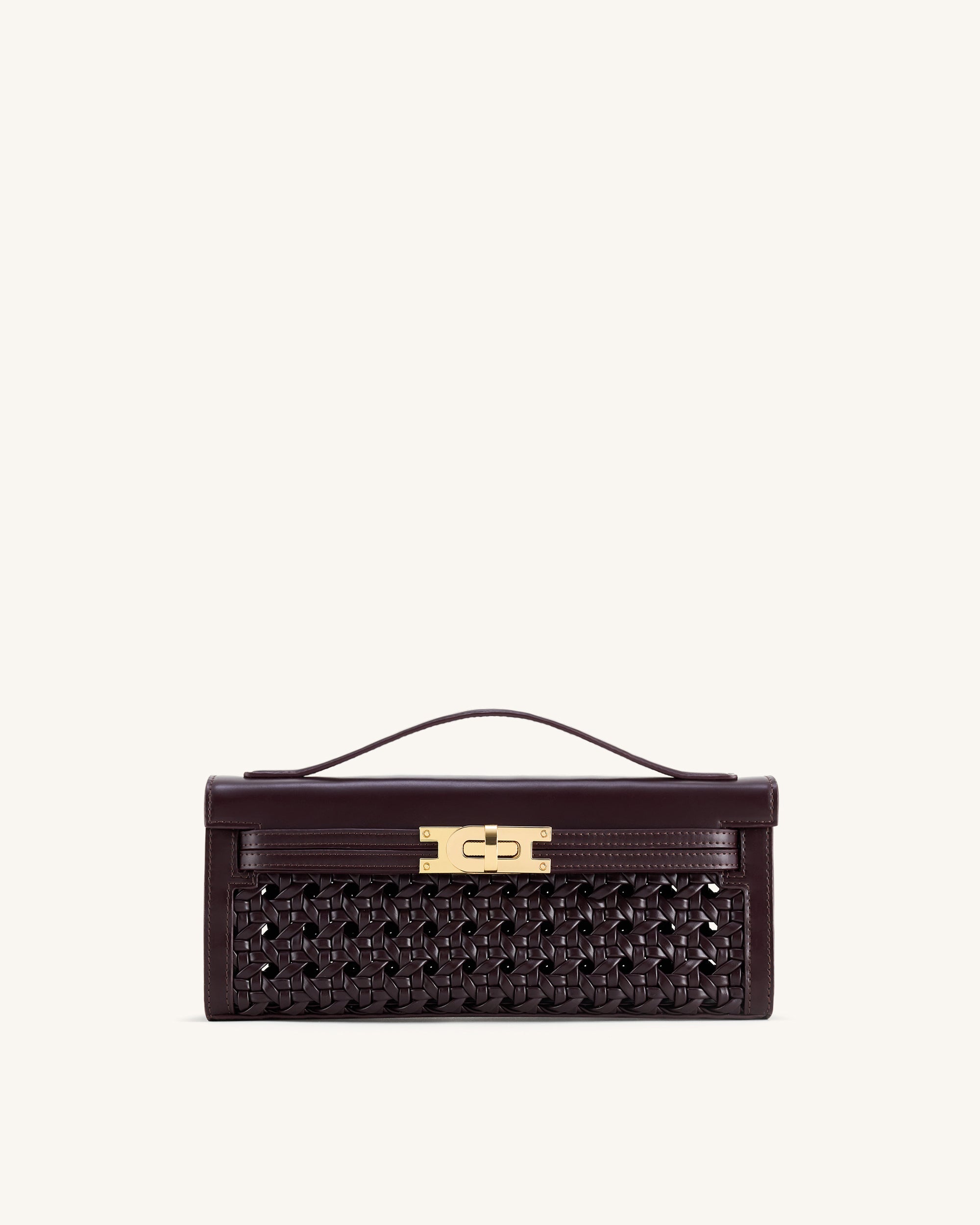 Jw Pei Bria Structured Top Handle Bag Dark Red