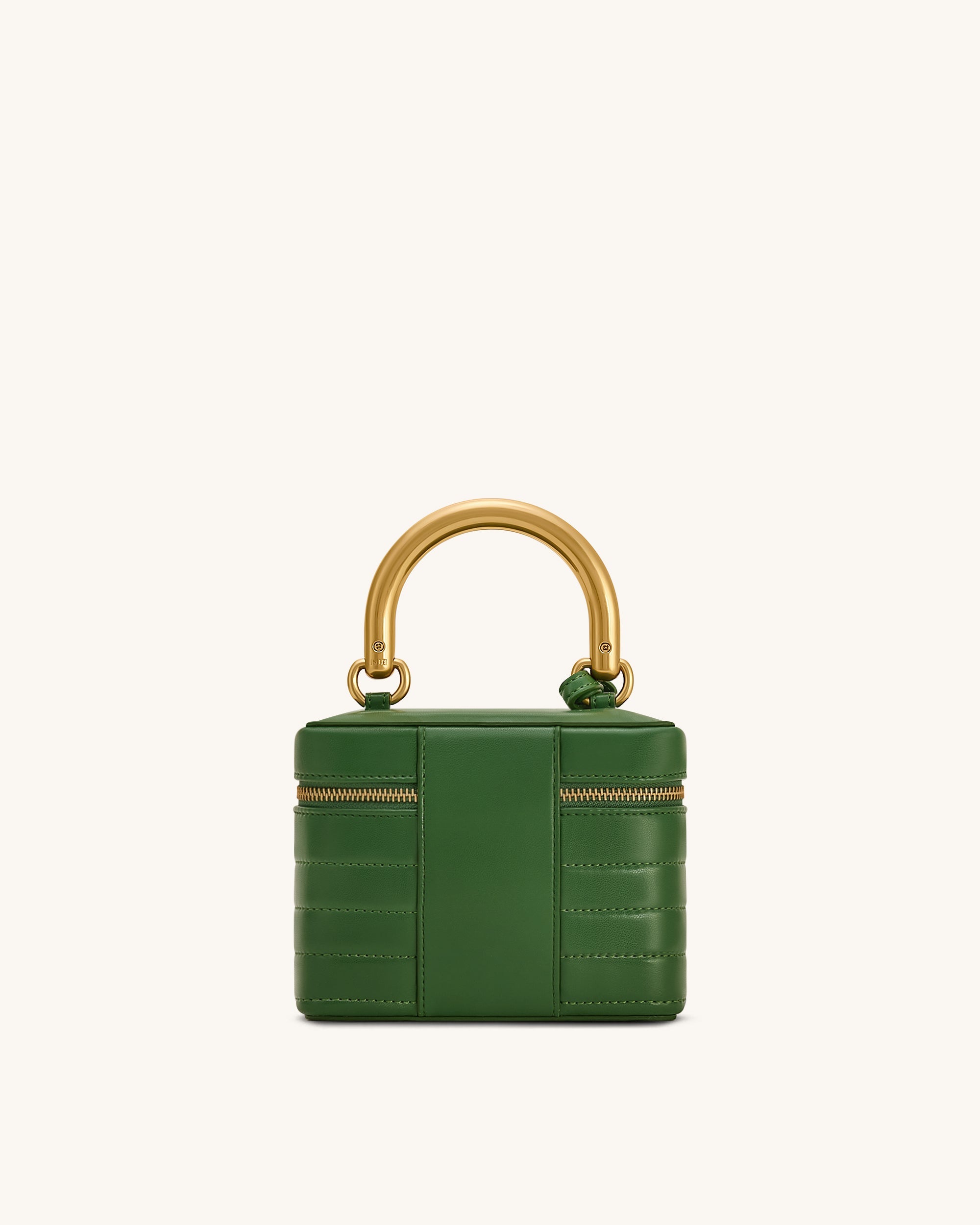 Jw Pei Evelyn Quilted Box Top Handle Bag Green