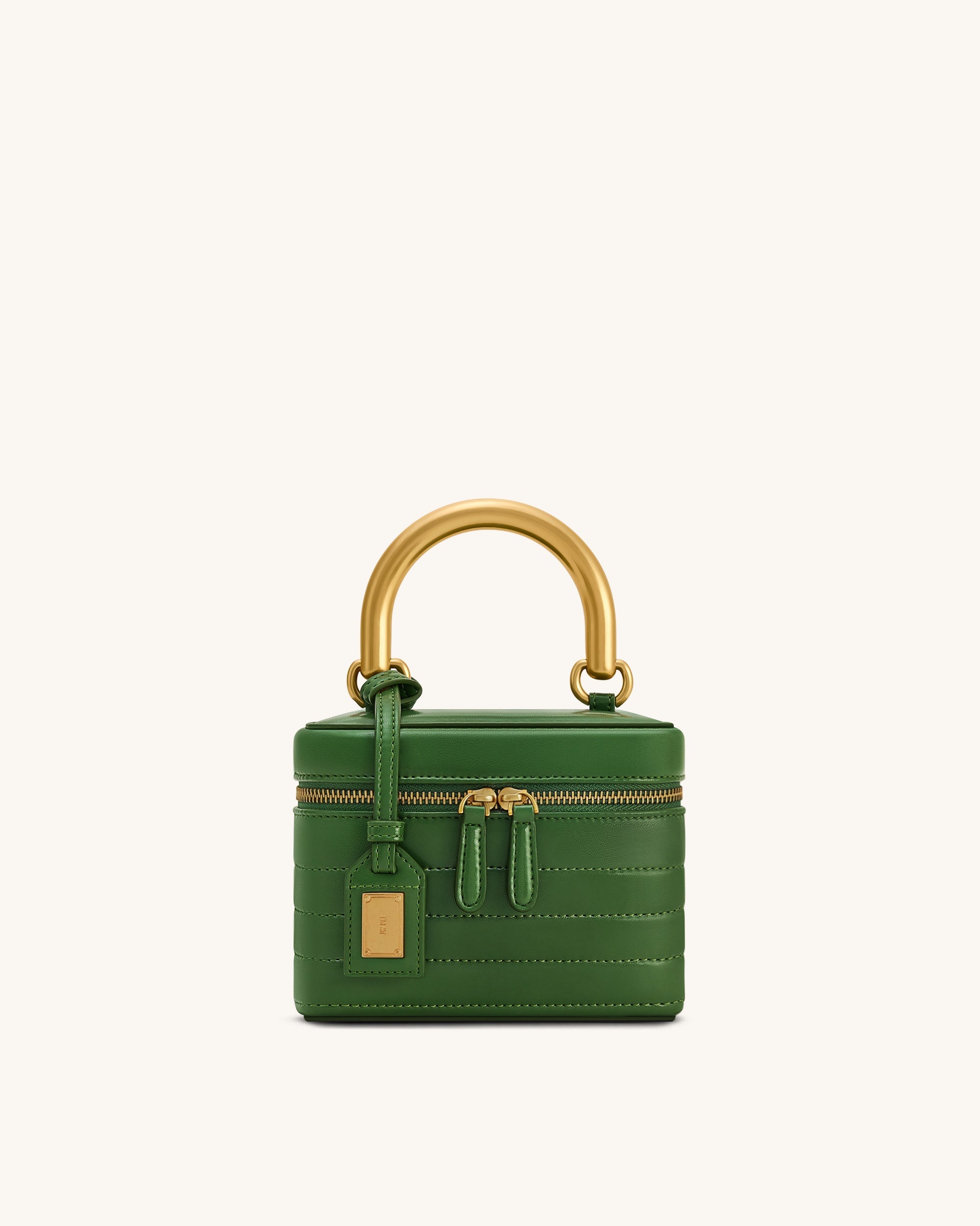 Jw Pei Evelyn Quilted Box Top Handle Bag Green