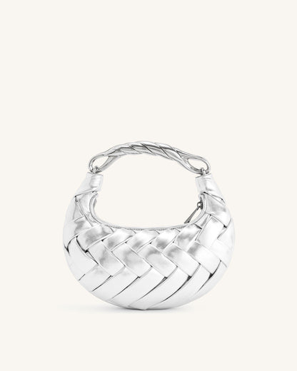 Jw Pei Orla Weave Handbag Silver